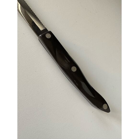 Cutco Knife #1729 REFURBISHED Brown Swirl Handle Petite Carver 6 3/4" Blade - Picture 3 of 13